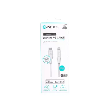 Lightning laidas eSTUFF ES602170 1 m USB C 2,4 A 5 V, GRS sertifikuotas
