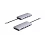 eSTUFF ES623009 12-in-1 USB-C stotelė USB 3.2 Gen 1 pilka