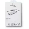 eSTUFF ES623009 12-in-1 USB-C stotelė USB 3.2 Gen 1 pilka