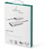eSTUFF ES623009 12-in-1 USB-C stotelė USB 3.2 Gen 1 pilka