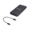 eSTUFF ES641042 nešiojamas įkroviklis (power bank) Lithium Polymer (LiPo) 10000 mAh, belaidis įkrovimas, juoda