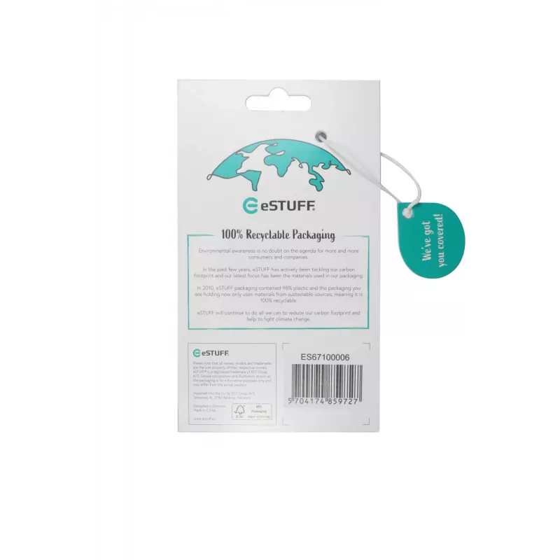 eSTUFF ES67100006 dėklas mobiliesiems telefonams 15,5 cm (6,1 colio) permatomas