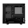 PC korpusas Fractal Design Define 7 Nano Black — Mini-ITX/Mini-DTX, ATX maitinimo šaltinis, grūdintas stiklas, 205×399×361 mm