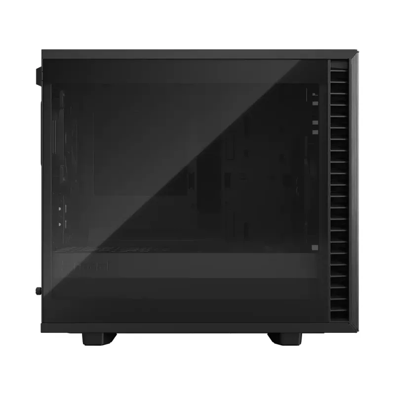 PC korpusas Fractal Design Define 7 Nano Black — Mini-ITX/Mini-DTX, ATX maitinimo šaltinis, grūdintas stiklas, 205×399×361 mm