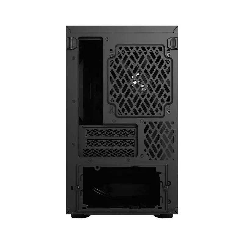 PC korpusas Fractal Design Define 7 Nano Black — Mini-ITX/Mini-DTX, ATX maitinimo šaltinis, grūdintas stiklas, 205×399×361 mm