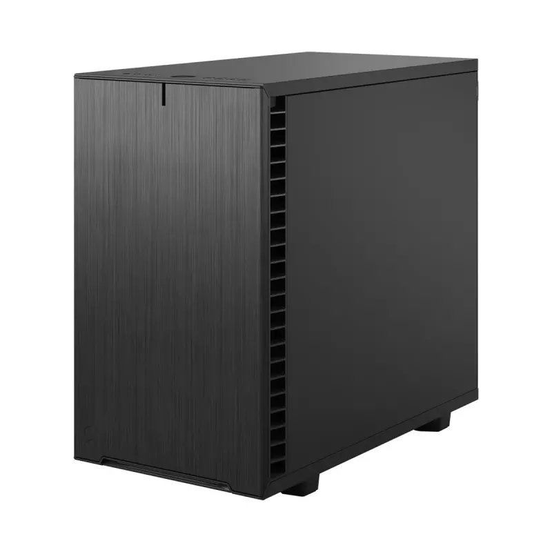 PC korpusas Fractal Design Define 7 Nano Black — Mini-ITX/Mini-DTX, ATX maitinimo šaltinis, grūdintas stiklas, 205×399×361 mm
