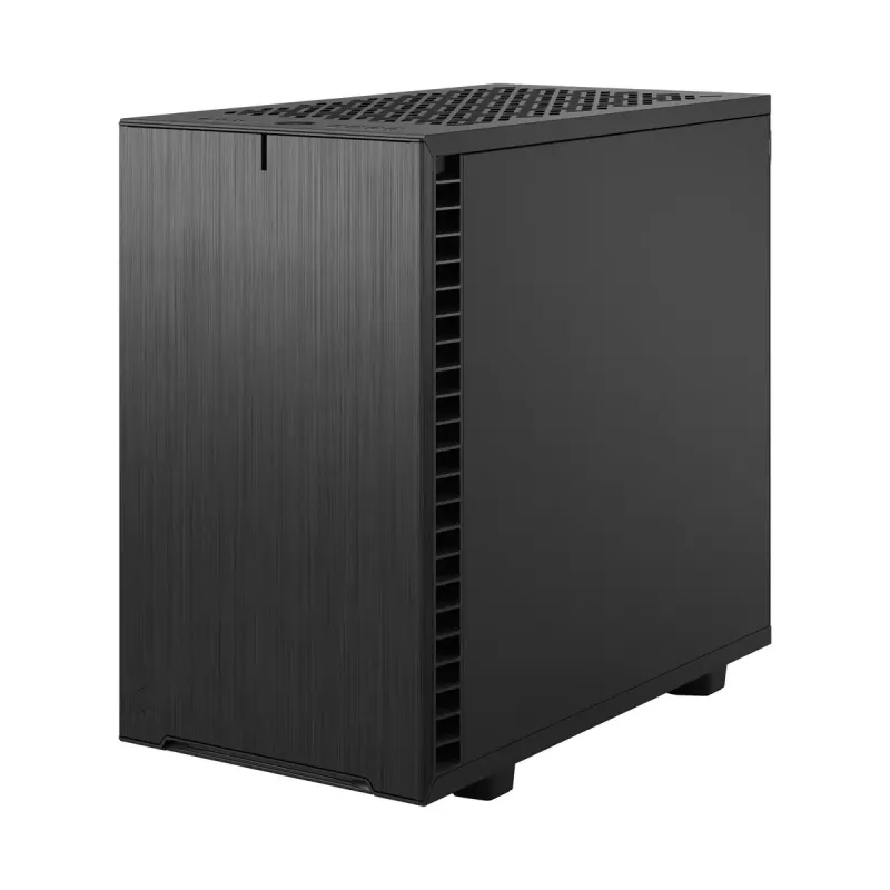 PC korpusas Fractal Design Define 7 Nano Black — Mini-ITX/Mini-DTX, ATX maitinimo šaltinis, grūdintas stiklas, 205×399×361 mm