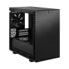 PC korpusas Fractal Design Define 7 Nano Black — Mini-ITX/Mini-DTX, ATX maitinimo šaltinis, grūdintas stiklas, 205×399×361 mm