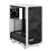 PC korpusas Fractal Design Meshify 2 Compact — baltas, ATX maitinimo šaltiniui, 2×140 mm priekyje, 1×120 mm gale, 2,5 colio/3,5 colio diskams, 210×424×475 mm