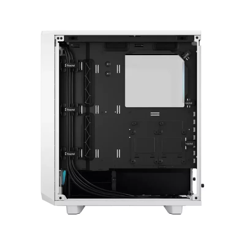 Fractal Design Meshify 2 Compact RGB White TG Clear kompiuterio korpusas, ATX