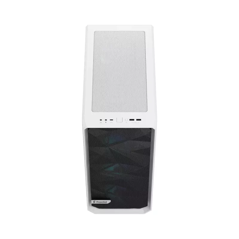Fractal Design Meshify 2 Compact RGB White TG Clear kompiuterio korpusas, ATX
