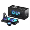 Skysčio aušintuvas CPU Fractal Design Lumen S28 v2 RGB — 140 mm ventiliatoriai, 500–1700 RPM, juodas