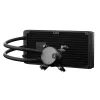 Skysčio aušintuvas CPU Fractal Design Lumen S28 v2 RGB — 140 mm ventiliatoriai, 500–1700 RPM, juodas