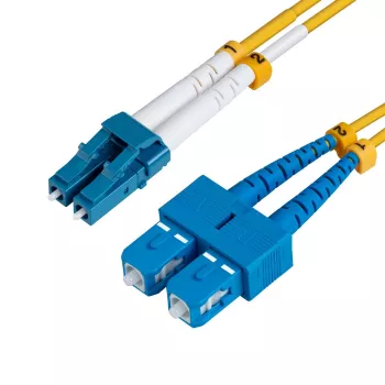 Microconnect FIB421010 10 m optinis kabelis vienmodis LC SC geltonas