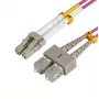 Microconnect FIB422003P šviesolaidinis kabelis 3 m LC SC violetinis