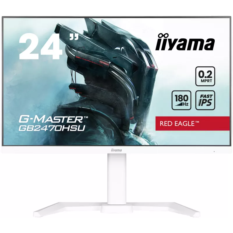 iiyama G-MASTER GB2470HSU-W6 kompiuterio monitorius 60,5 cm (23,8 colio) 1920 x 1080 pikselių Full HD LED Baltas