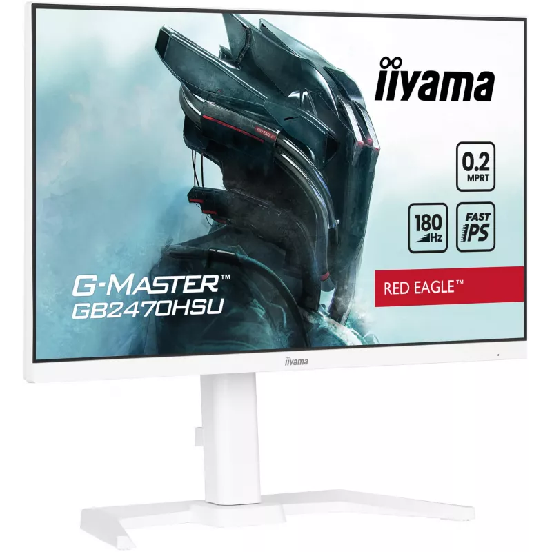 iiyama G-MASTER GB2470HSU-W6 kompiuterio monitorius 60,5 cm (23,8 colio) 1920 x 1080 pikselių Full HD LED Baltas