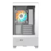GIGABYTE C201 PANORAMIC ICE korpusas - Mid Tower, m-ATX, 360mm radiatoriaus palaikymas, 3 iš anksto sumontuoti ventiliatoriai, USB 3.0, RGB Fusion palaikymas