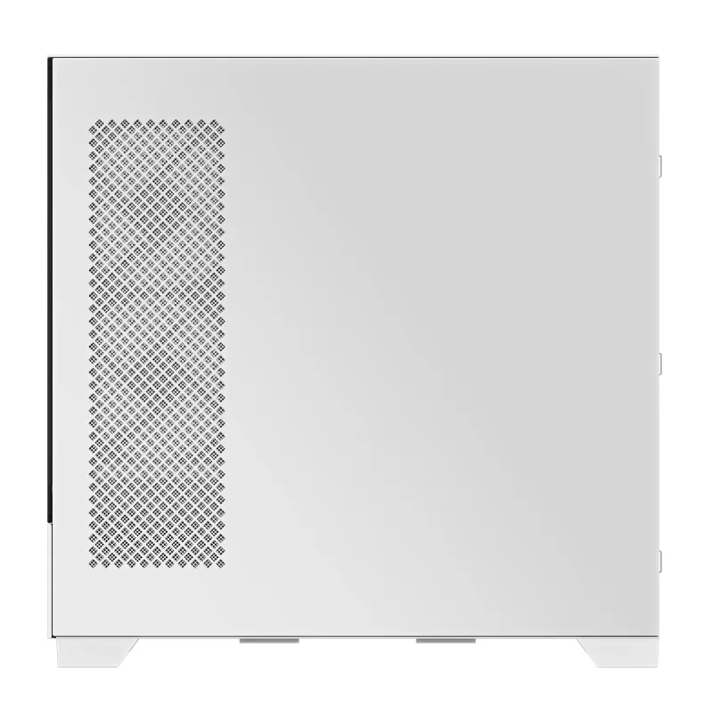 GIGABYTE C201 PANORAMIC ICE korpusas - Mid Tower, m-ATX, 360mm radiatoriaus palaikymas, 3 iš anksto sumontuoti ventiliatoriai, USB 3.0, RGB Fusion palaikymas