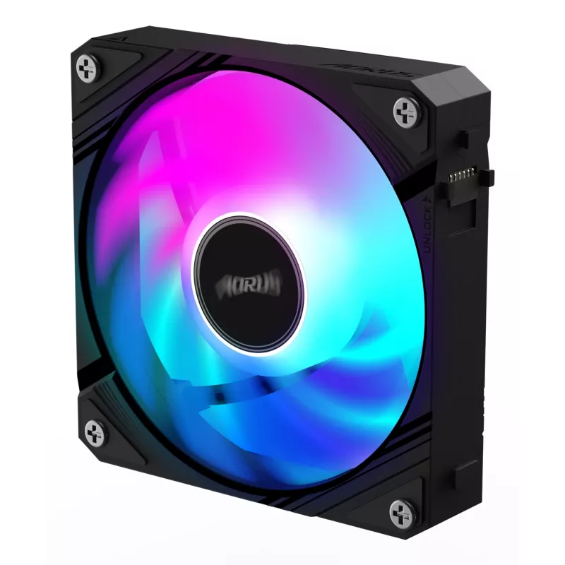 All-in-one skysčio aušintuvas GIGABYTE AORUS EZ CHAIN FAN 120 12 cm Juodas