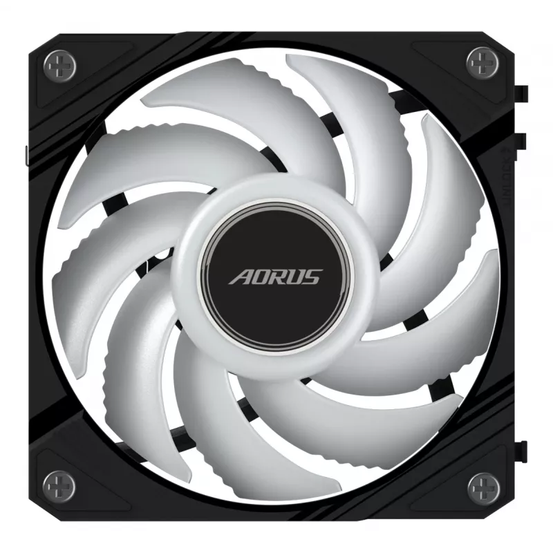 All-in-one skysčio aušintuvas GIGABYTE AORUS EZ CHAIN FAN 120 12 cm Juodas