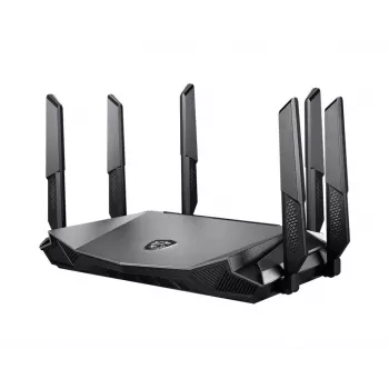 MSI RadiX AX6600 WiFi 6 Tri-Band belaidis maršrutizatorius Gigabit Ethernet Tri-band (2.4 GHz / 5 GHz / 5 GHz) Juodas