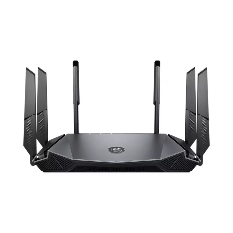 MSI RadiX AX6600 WiFi 6 Tri-Band belaidis maršrutizatorius Gigabit Ethernet Tri-band (2.4 GHz / 5 GHz / 5 GHz) Juodas