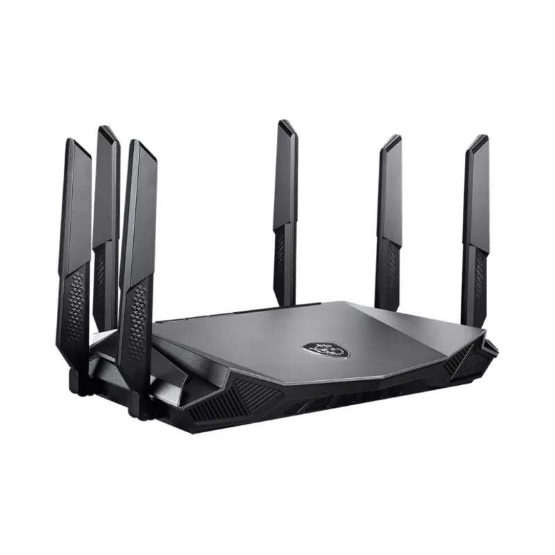 MSI RadiX AX6600 WiFi 6 Tri-Band belaidis maršrutizatorius Gigabit Ethernet Tri-band (2.4 GHz / 5 GHz / 5 GHz) Juodas