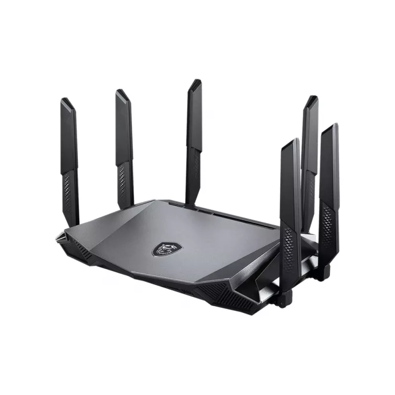 MSI RadiX AX6600 WiFi 6 Tri-Band belaidis maršrutizatorius Gigabit Ethernet Tri-band (2.4 GHz / 5 GHz / 5 GHz) Juodas