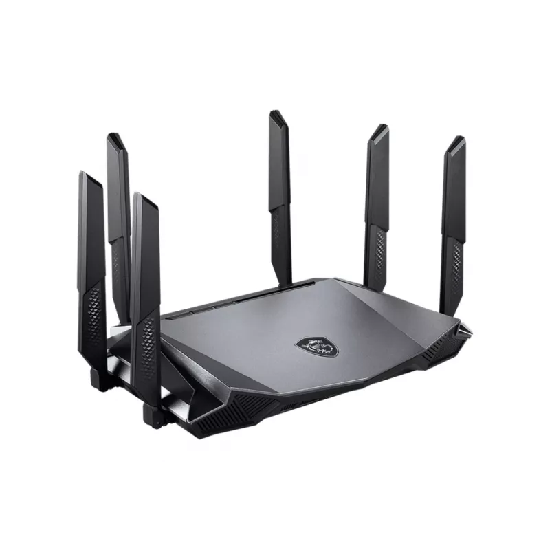 MSI RadiX AX6600 WiFi 6 Tri-Band belaidis maršrutizatorius Gigabit Ethernet Tri-band (2.4 GHz / 5 GHz / 5 GHz) Juodas