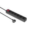MicroConnect GRU0065B lizdinis kištukinis skirstytuvas Type F juodas