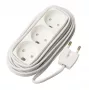 Prailginimo laidas Microconnect GRUELU3H050 5m 3 kištukiniai lizdai baltas