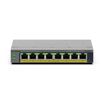 NETGEAR GS108EP valdomas L2/L3 gigabito eterneto (10/100/1000) jungiklis, pilkas