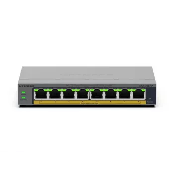 NETGEAR GS108EPP 8 prievadų nevaldomas Gigabit Ethernet (10/100/1000) su PoE+ stalinis/sieninis pilkas