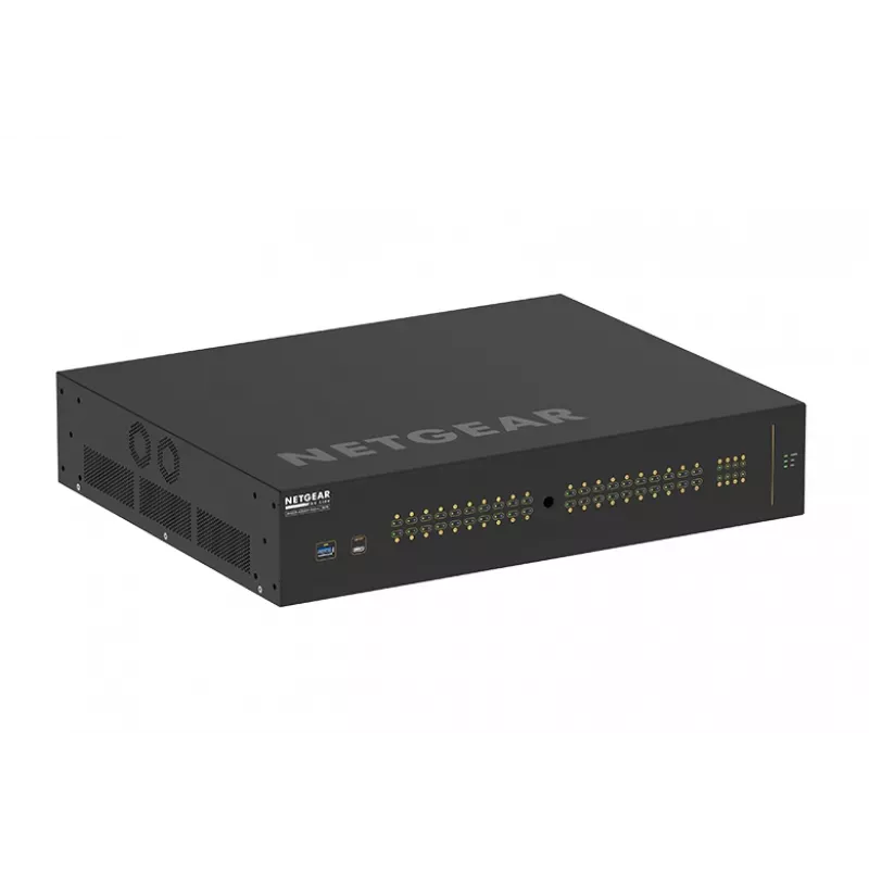 NETGEAR M4250-40G8XF-PoE++ valdomas L2/L3 gigabitinis Ethernet (10/100/1000) jungiklis su PoE++, 2U, juodas