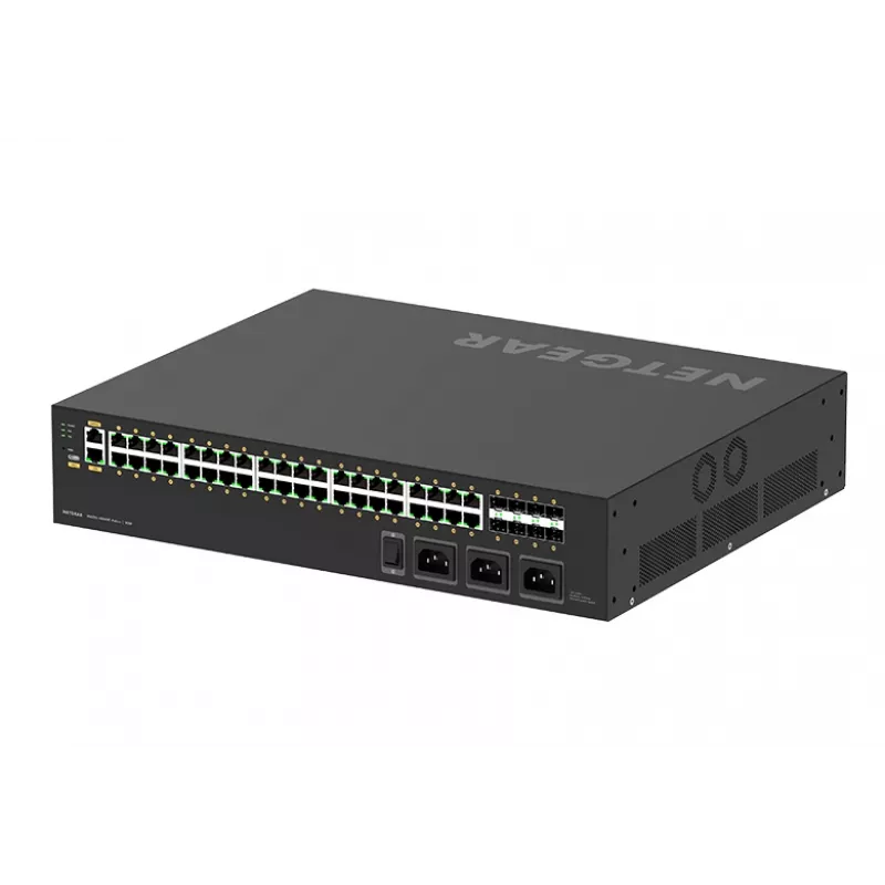 NETGEAR M4250-40G8XF-PoE++ valdomas L2/L3 gigabitinis Ethernet (10/100/1000) jungiklis su PoE++, 2U, juodas