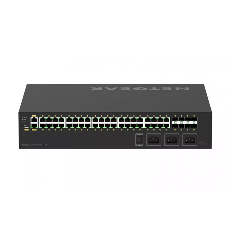 NETGEAR M4250-40G8XF-PoE++ valdomas L2/L3 gigabitinis Ethernet (10/100/1000) jungiklis su PoE++, 2U, juodas