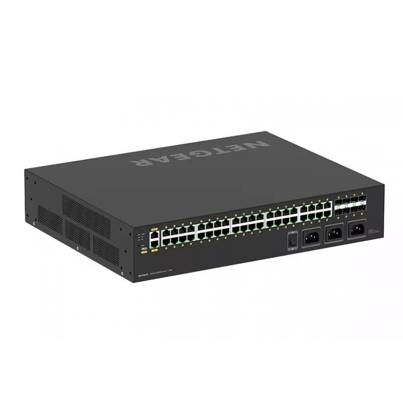 NETGEAR M4250-40G8XF-PoE++ valdomas L2/L3 gigabitinis Ethernet (10/100/1000) jungiklis su PoE++, 2U, juodas