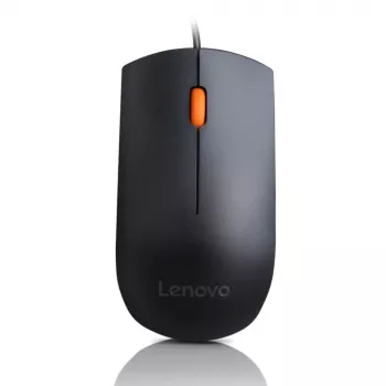 Laidinė USB Type-A optinė ambidekstrinė pelė Lenovo GX30M39704 – 1600 DPI, 3 mygtukai, 1,8 m laidas, juoda