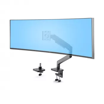 StarTech.com Monitorio laikiklis ant stalo iki 49 colių 32:9 lenktiems ekranams, mechaninė spyruoklinė ranka, C spaustuvas/įvorė, įrankių nereikalaujantis reguliavimas, maks. 20 kg
