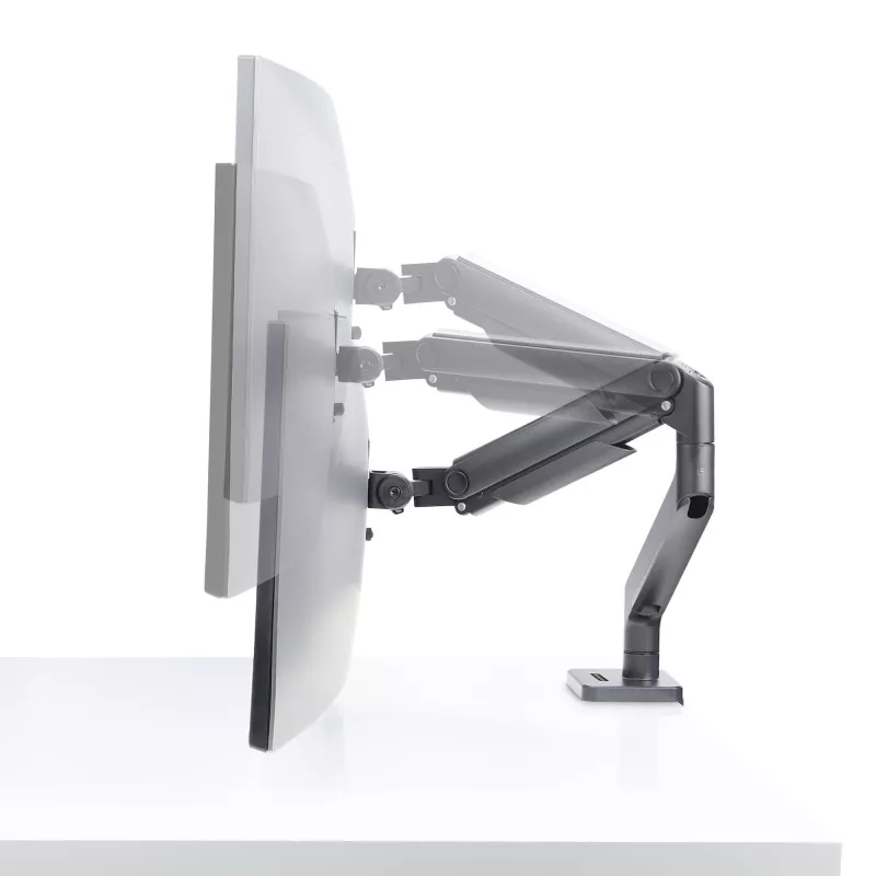 StarTech.com Monitorio laikiklis ant stalo iki 49 colių 32:9 lenktiems ekranams, mechaninė spyruoklinė ranka, C spaustuvas/įvorė, įrankių nereikalaujantis reguliavimas, maks. 20 kg