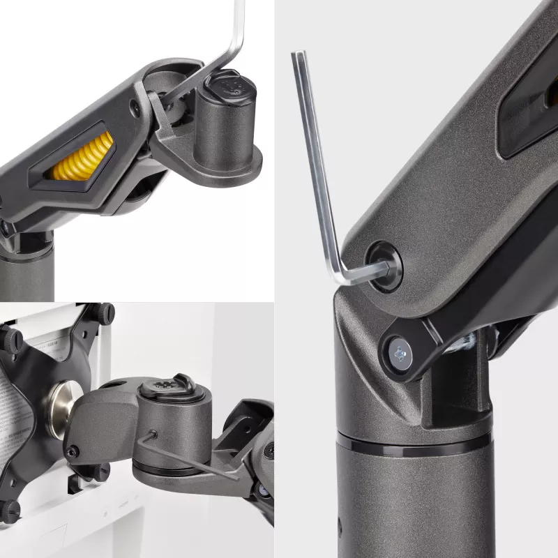 StarTech.com Monitorio laikiklis su spyruokline ranka, iki 32 colių, 10 kg, VESA 75x75/100x100, C spaustuvas, pilnai reguliuojamas