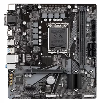 GIGABYTE H610M H V2 DDR4 pagrindinė plokštė – palaiko Intel Core 14-os kartos procesorius, 6+1+1 hibridinis skaitmeninis VRM, iki 3200MHz DDR4 (OC), 1xPCIe 3.0 M.2, GbE LAN, USB 3.2 Gen 1