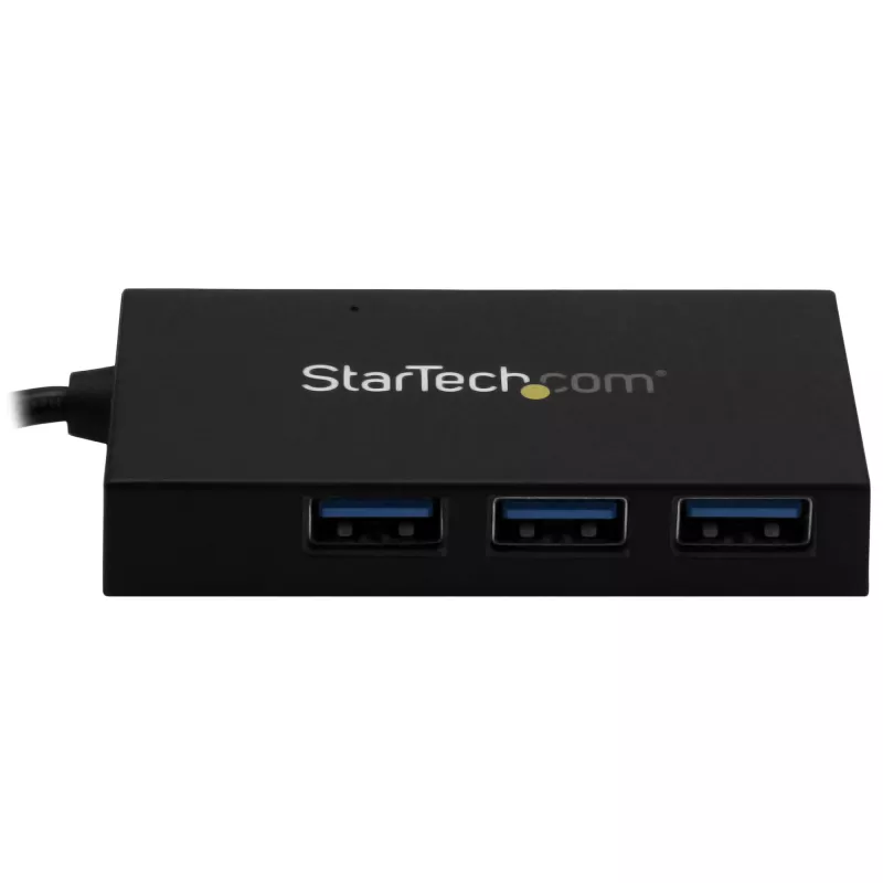 StarTech.com HB30A3A1CSFS 4 prievadų USB 3.0 šakotuvas ant stalo, USB-A į 3x USB-A + 1x USB-C, su maitinimo adapteriu