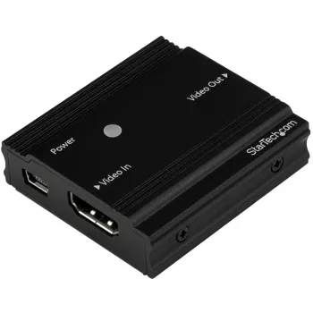 StarTech.com HDMI signalo stiprintuvas - HDMI prailgintuvas - 4K 60Hz, 3840 x 2160 pikselių, AV retransliatorius, 35 m, juoda, HDCP