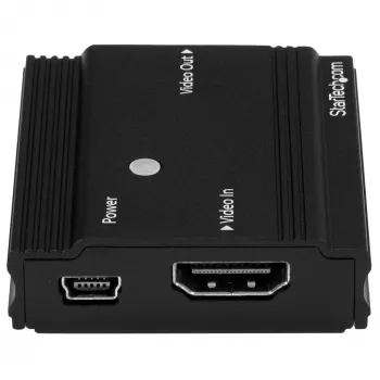 StarTech.com HDMI signalo stiprintuvas - HDMI prailgintuvas - 4K 60Hz, 3840 x 2160 pikselių, AV retransliatorius, 35 m, juoda, HDCP