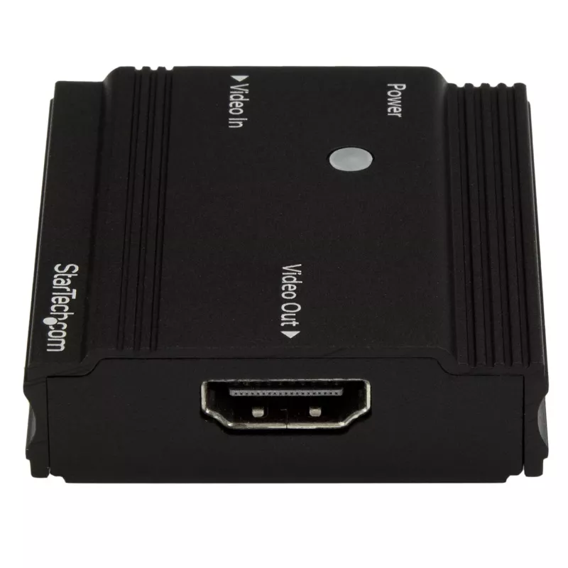 StarTech.com HDMI signalo stiprintuvas - HDMI prailgintuvas - 4K 60Hz, 3840 x 2160 pikselių, AV retransliatorius, 35 m, juoda, HDCP