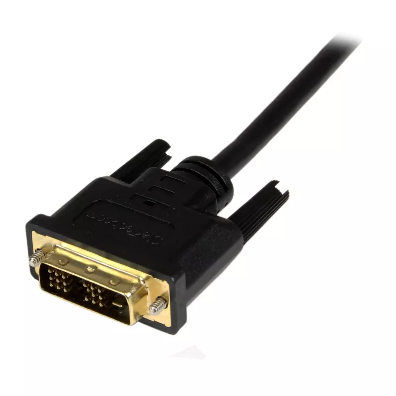 StarTech.com 1 m Mini HDMI į DVI laidas – DVI-D į HDMI laidas (1920x1200p) – 19 kaiščių Mini HDMI kištukas į DVI-D kištuką – skaitmeninis monitoriaus laidas adapteris M/M