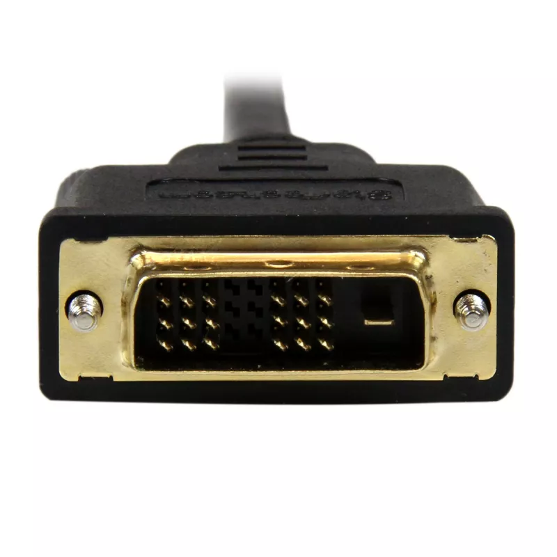 StarTech.com 1 m Mini HDMI į DVI laidas – DVI-D į HDMI laidas (1920x1200p) – 19 kaiščių Mini HDMI kištukas į DVI-D kištuką – skaitmeninis monitoriaus laidas adapteris M/M
