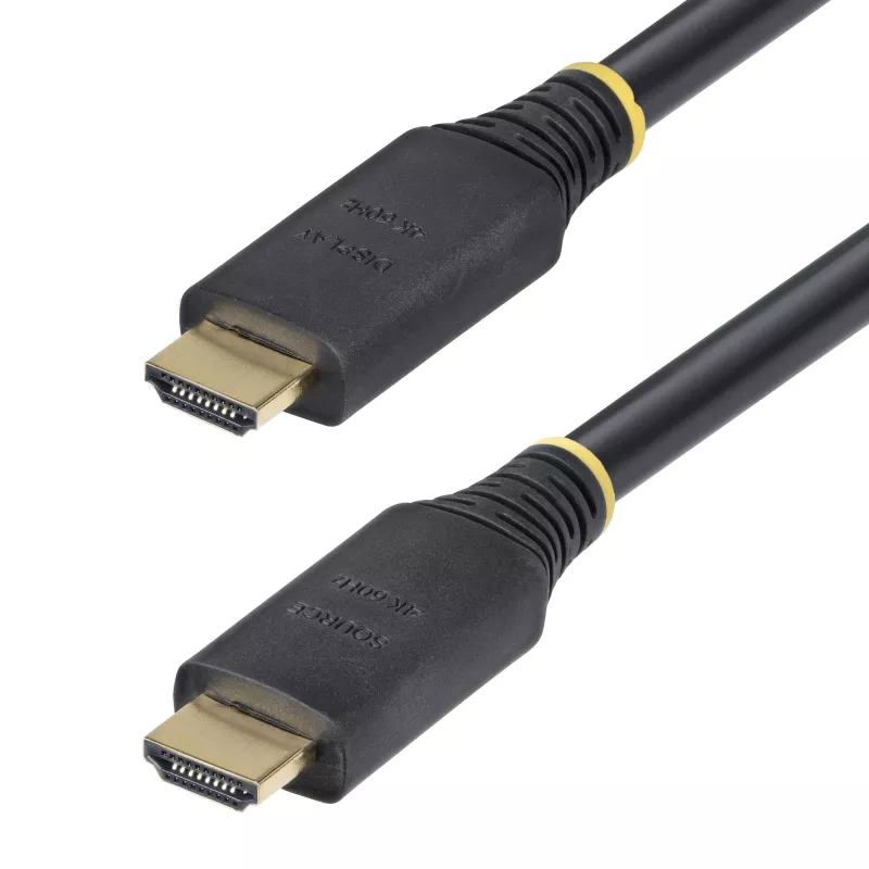 StarTech.com 10 m aktyvus aukštos spartos HDMI laidas, 4K 60Hz/1440p 144Hz, HDR10/HDCP 2.2/ARC, 18Gbps, UHD HDMI 2.0, TPE apvalkalas